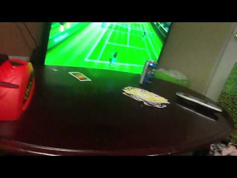 Amazing kids playing tennis