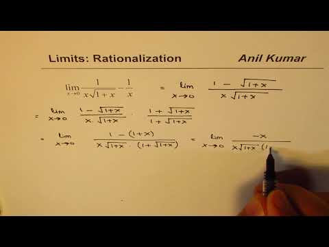 Limit of Rational Function by Rationalzation