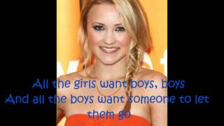 Emily Osment - All the boys want (lyrics on screen)