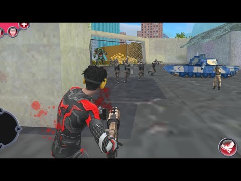 Rope Hero (Rope Hero Fight in Army Base) Rope Hero Captured Army Base Camp - Android Gameplay HD