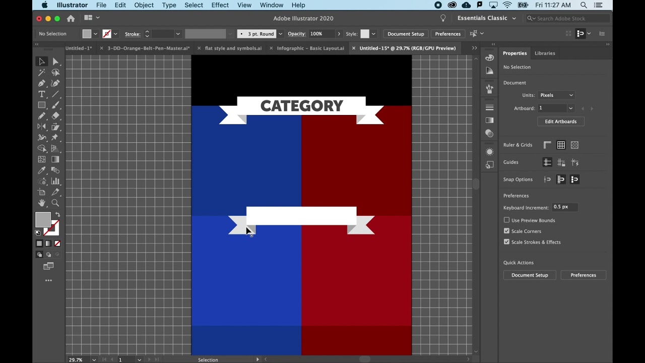 3 Infographics - Creating Flags for Titles
