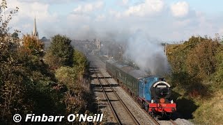 preview picture of video 'RPSI Steam Enterprise at Balbriggan, 12.10.2014'