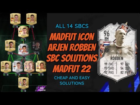 ARJEN ROBBEN SBC || ALL 14 SBC SOLUTIONS (Easiest Way Possible) || Madfut Icon Robben || Madfut 22