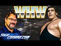 Tony Schiavone shoots on Andre the giant in 1991
