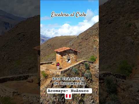 Cerro San cristobal de Pucumarca #acomayo #huánuco #motovlog #rutasypaisajes #drone #viralvideo