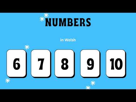 Milbourne Welsh Words - Numbers 6to10