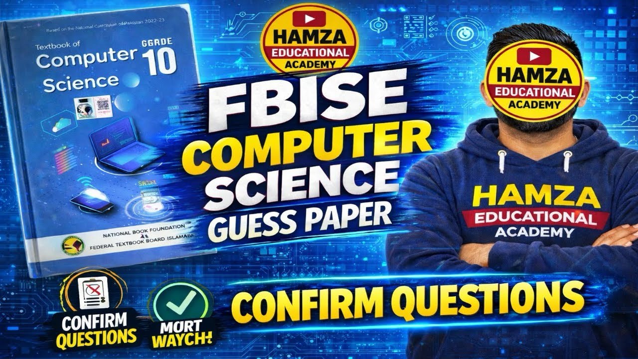10th Computer Science Paper Revealed Fbise | Computer Science Guess Paper 2026 