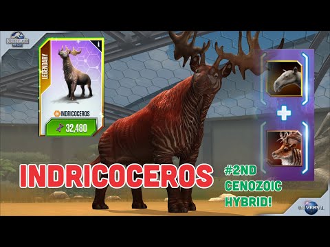 INDRICOCEROS UNLOCKED | 2ND CENOZOIC HYBRID! - Jurassic World - The Game