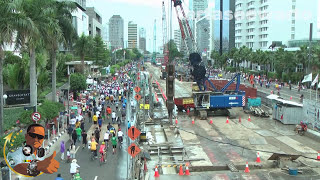 preview picture of video 'Jakarta MRT Project - Sunday 7 December 2014)'