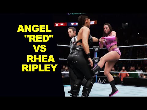 WWE 2K20 MyCareer - Van Braun Gym & Angel vs Rhea Ripley