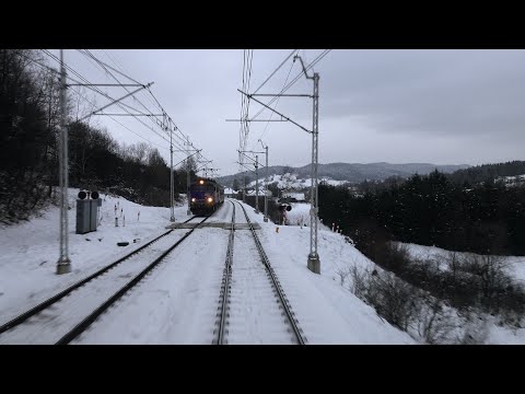 Cabview 4K EN78A-007 Krynica-Zdrój - Kraków Główny + sound/komentarz - 30.01.2023