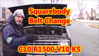 Oscar The C10 Stepside: Episode 13 | Square Body Belt Change | It's Not Supposed to be Hard