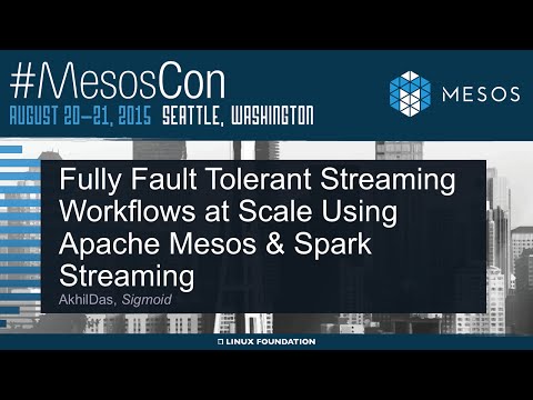 Fully Fault tolerant Streaming workflows at Scale using Apache Mesos & Spark Streaming