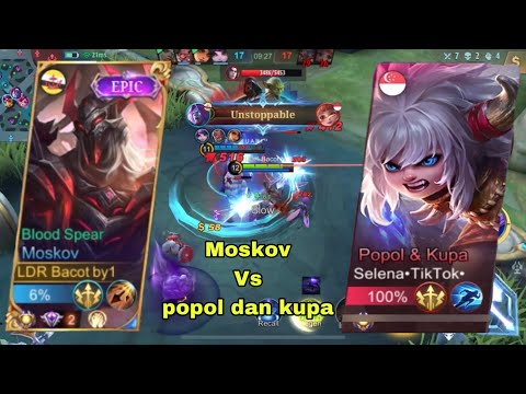 Cara menggunakan hero moskov biar sakit 2022, counter popol dan kupa