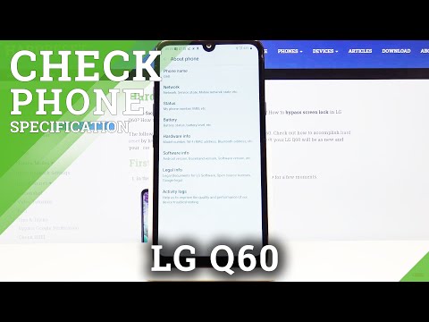 How to Find Detailed Info about LG Q60 – Check Localization of Phone Specifications