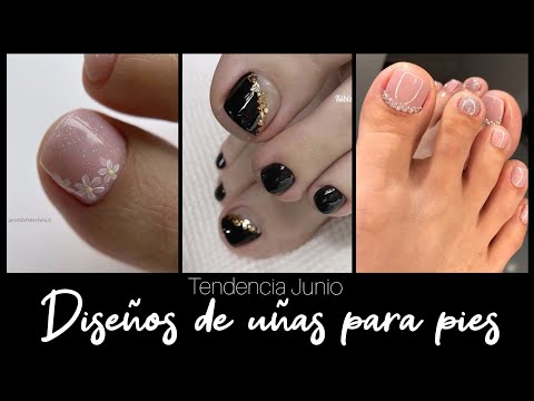 DISEÑOS DE UÑAS PARA JUNIO #nails #acrylicnails #tendency #uñasdecoradas #diseñosdeuñasparapies