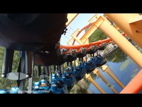 Back row point of view footage of Iron Dragon