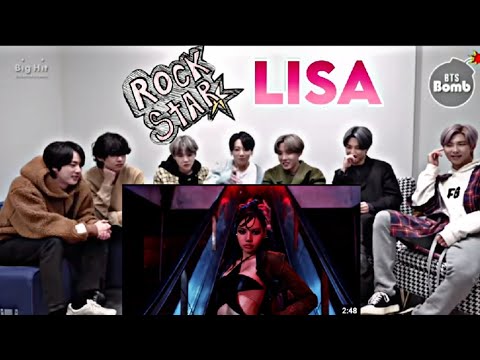 BTS Reaction to Lisa 'Rockstar' Mv official #lisa [Fanmade 💜]