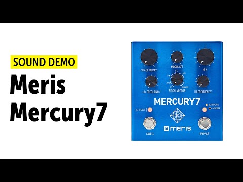 Meris Mercury 7 Reverb Pedal Sound Demo (no talking) with Novation Mininova