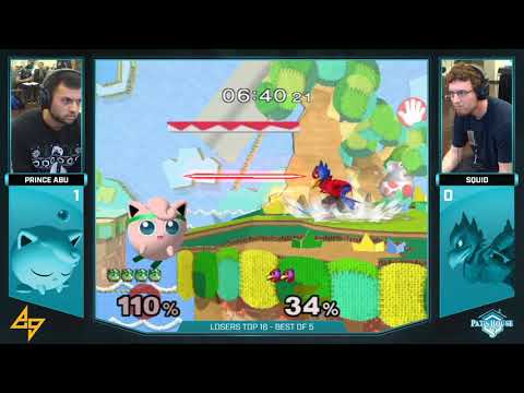 Prince Abu (Jigglypuff) vs. Squid (Falco) | SSBM Losers Top 16 | PH3