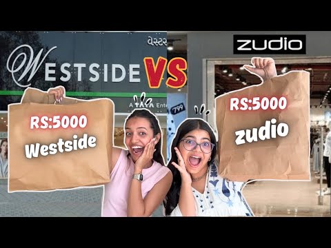 Zudio VS Westside 😱🤣😍Budget 5000 each, Let’s see who wins😍🤣❤️||Yashasvi Rajpoot||