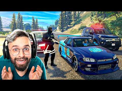MINHA PRIMEIRA FUGA DA POLÍCIA NO GTA RP
