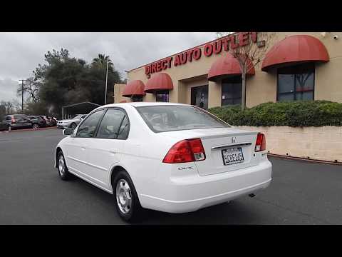 2003 Honda Civic Hybrid sedan ONLY 137k miles video overview and walk around.