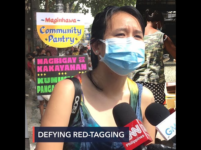 Defying red-baiting, Patricia Non, Maginhawa community pantry carry on