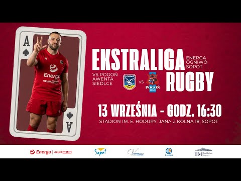 Energa Ogniwo Sopot - Awenta Pogoń Siedlce | Ekstraliga Rugby na żywo