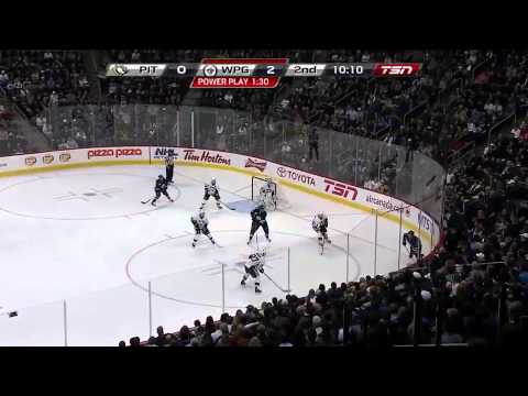 Winnipeg Jets vs Pittsburgh Penguins Highlights 10/17/11