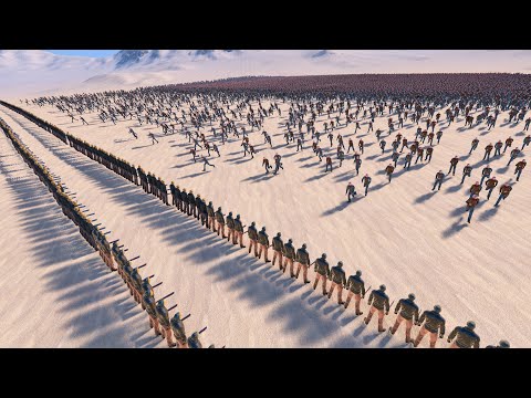 Four Lines of JASON VOORHEES vs MASSIVE HORDE of ZOMBIES - Ultimate Epic Battle Simulator