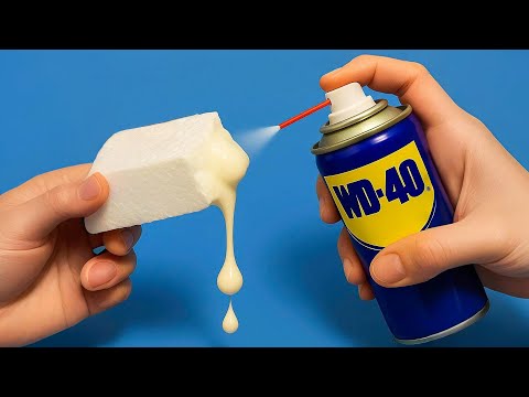Why Didn’t I Know This! Spray WD-40 on Foam and Fix Any Broken Plastic in Your Home!