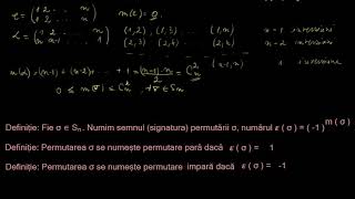 Inversiunile unei permutări. Semnul unei permutări