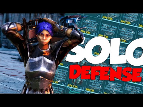 SOLO Defending My Busted Midlands Cave - ARK PvP