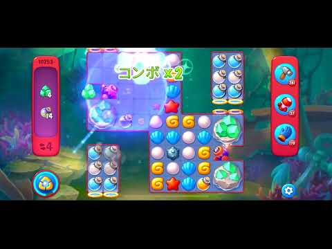 Fishdom Hard level 10253 no boosters フィッシュダム ハード