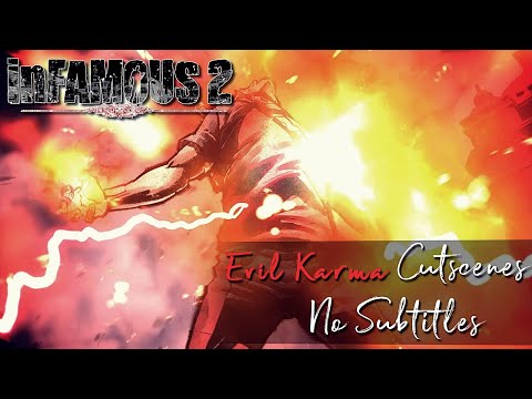 inFAMOUS 2 Evil Karma All Cutscenes | RPCS3 Emulator (no subtitles)