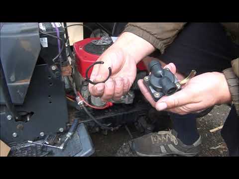 How to REMOVE REPLACE FIX REPAIR a FUEL PUMP on a KOHLER COMMAND engine Junkyard Craftsman Lawnmower