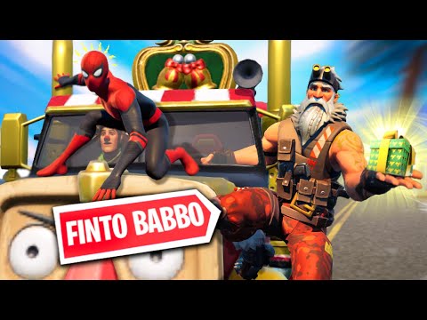 MI FINGO BABBO NATALE CONSEGNANDO REGALI SU FORTNITE 🎁