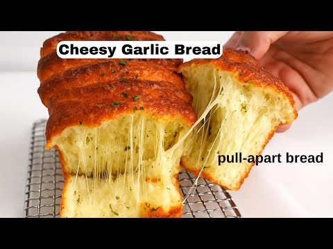 The Most Addictive Cheesy Garlic Pull-Apart Bread Ever! Garlic Bread!