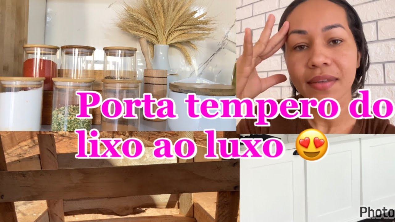 PORTA TEMPERO FÁCIL DO LIXO AO LUXO |RESOLVI MUDAR MINHA COZINHA FICOU INCRÍVEL LINDA  E FUNCIONAL 😍