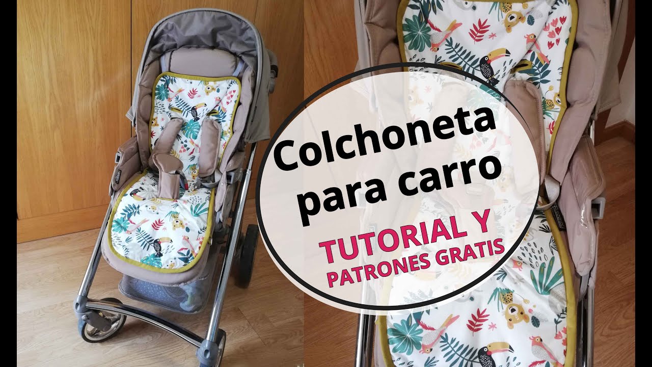 Tutorial Colchoneta para carro - Patrones universales y para bebecar