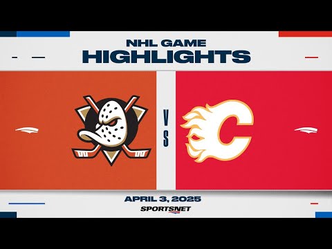 NHL Highlights | Ducks vs. Flames - April 3, 2025