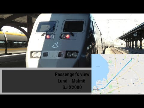 Thumbnail for Passenger's view from Lund to Malmö! | SJ X2000 | Snabbtåg/High speed train by Kalmar Verkstad