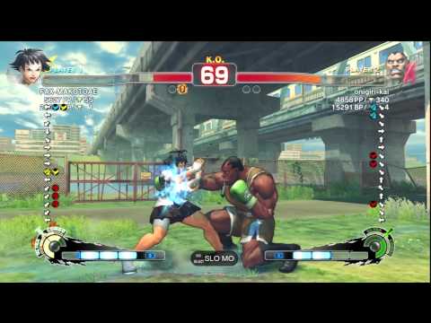 FAXgimoto [Makoto] vs. onigiri-kai [Balrog] - PS3 SSF4 Arcade Edition