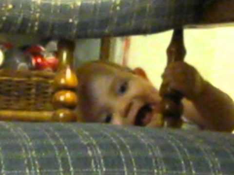 Fun with Becca Lou behind the chair