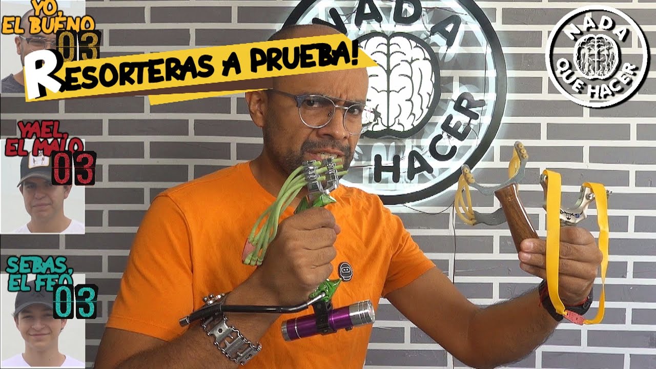 Poniendo a prueba 3 resorteras PRO, ¡Una tiene mira laser! |NQUEH