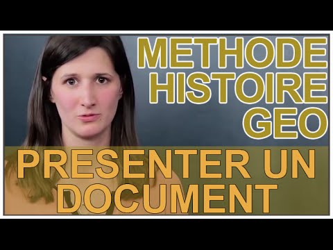 Présentation d’un document