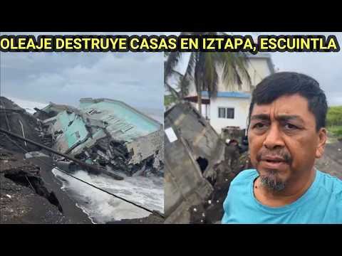 DESAPARECE LA PLAYA EN IZTAPA, ESCUINTLA, GUATEMALA.