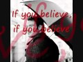 Sasha If you believe Lyrics 