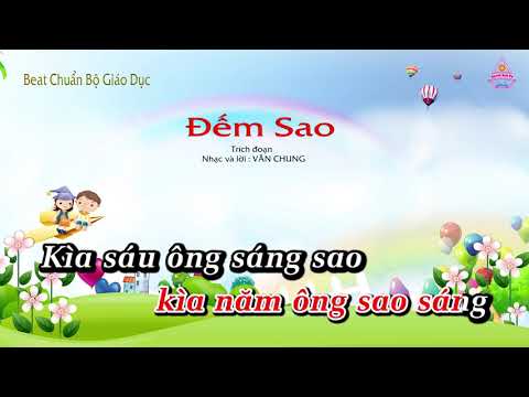 | Karaoke HD | Đếm Sao - Âm Nhạc Lớp 3 || CD Chuẩn Bộ Giáo Dục